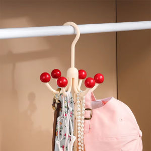 ​6-Claw Rotating Hook Set/Wall Hook/360° Swivel Wall Hanger/​Space-Saving Hanging Tool/Multi-Purpose Dorm/Home Organizer