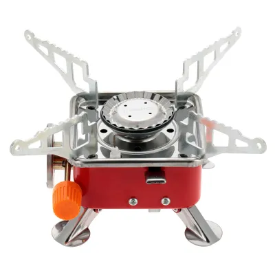 Promo 1 Set Kompor Portable Mini - Camping Rumah Kantor / Kompor Lipat Mini Portabel untuk Camping Portable Stove + Tas Kompor Mini
