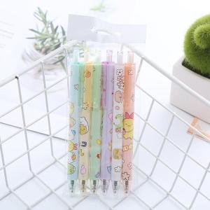 JR - 1 SET 6PCS / PULPEN GEL MEKANIK SET 0.5MM KARAKTER LUCU / PULPEN MEKANIK / PENA GEL / BOLPEN GEL