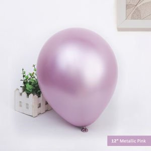 10/20 Pcs Glossy Chrome Metallic Balloon 12 inch Silver Gold Latex Balloons Party Decorations Set for Wedding Birthday Party Decor Supplies