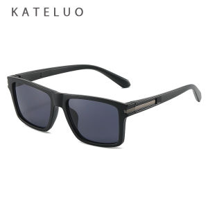 Kateluo Mens Retro Polarized Square Sunglasses Fashionable Driving Sunglasses With UV400 Protection For Women XZ8877