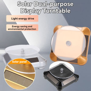 9cm 360° Solar Display Stand Automatic Rotating Turntable  Mini 360 Rotating Display Stand Pyramid Display Stand Base 360 Rotate Display Stand Base Showcase.