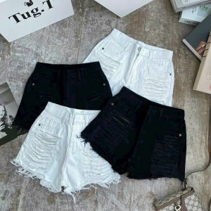 QUẦN ĐÙI KAKI RÁCH NHIỀU LƯNG CAO DÀNH CHO NỮ LK