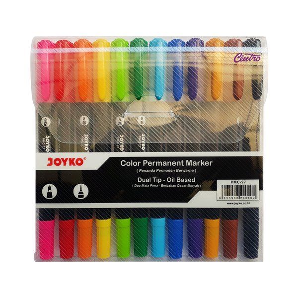Joyko Spidol Dual Tip Oil Based Color Permanent Marker PMC-27
