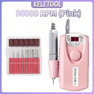 45000RPM Electric Nail Drill Machine Professional Nail Drills for Gel Nails Polish Rechargeable Portable Nail File Manicure Tool