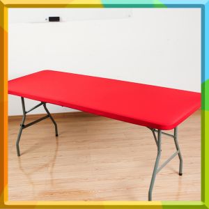 120*58cm Stretch Table Top Cap Cover | Spandex Tablecloth | Washable Elastic Rectangle | Indoor & Outdoor Party Essentials