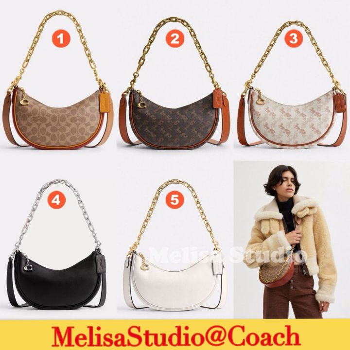 バッグ Coach Hobo Shoulder Bag Halfmoon Canvas Coach Half Moon Shoulder Bag