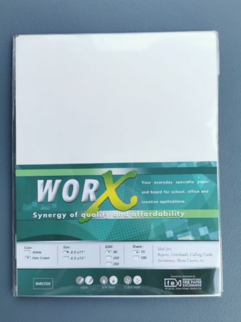 30PCS 90 200 250 GSM Worx Specialty Board Certificate Paper