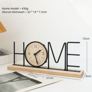 Aesthetic Wood Clock Ornamen dekoratif kabinet TV kreatif buatan tangan ornamen dekoratif rumah ruang tamu ruang tamu kamar tidur pintu masuk pintu masuk pendingin anggur kantor jam Gift Ulang