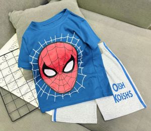 11-42kg Bộ tay ngắn quần đùi bé trai - thun coton xuất chất vải đẹp In Hoạt Hình Hot Trend -1011