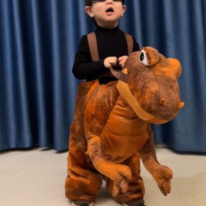 T-Rex Dinosaur Costume for Kids 3-8 Years Old Birthday Gift Outdoor Play Halloween Party Fancy Jumpsuit