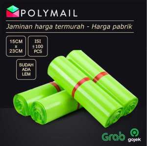PLASTIK POLYMAILER ±100PCS 25x40CM HIJAU SEMI GLOSSY ADA LEM PLASTIK PACKING ONLINESHOP KANTONG MURAH KANTONG BELANJA PLASTIK MURAH PLASTIK SABLON TERMURAH