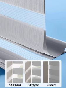 สไตล์โมเดิร์นเรียบง่าย ม่านม้วนสีเทา ม่านกันแสง ม่านกันแดด ติดตั้งง่าย ปรับแสงได้สะดวก เหมาะสำหรับห้องนั่งเล่น ห้องครัว สำนักงาน ม่านบังแสง