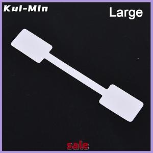 Kui-Min 100pcs White Price Label Tags with Hanging String Jewelry Stationery Shoes Cloth