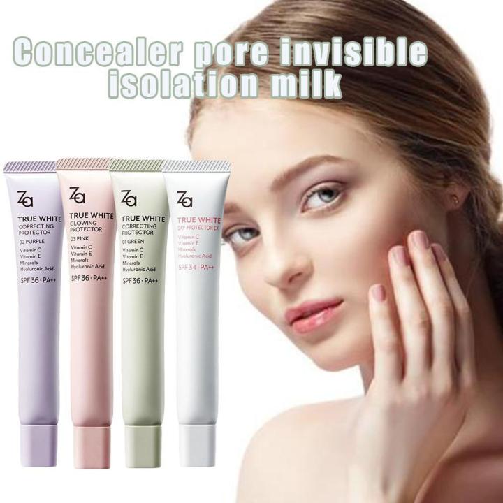 ZA Base Face Primer Cream Whitening Sunscreen SPF 34 36 PA