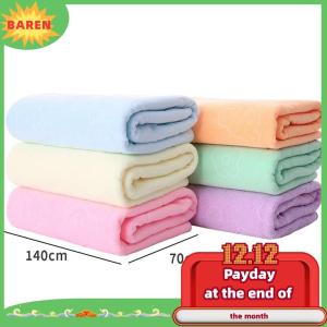 BAREN ผ้าเช็ดตัวซับน้ำได้ดีแห้งเร็วมากผ้าขนหนูอาบน้ำผืนใหญ่ผ้าขนหนูนุ่ม
