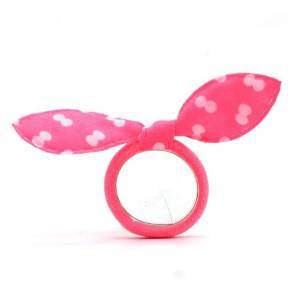 Ikat rambut elastis plus pita isi 48 pcs daun besar kecil