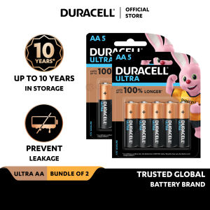 [Bundle of 2] Duracell Ultra Alkaline AA Batteries pack of 5