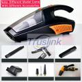 [SG Seller]Truslink Car Vacuum Cleaner DC 12V High Power Corded Auto Portable Vacuum Cleaner With LED Light,Water Gun for Quick Car Cleaning, Car Tyre Inflation, Mini Handheld Car Vacuum Cleaner for Men Women. 