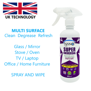 NANOGAMP®Super Universal Multi Surface Cleaner Spray & Wipe (470ml)