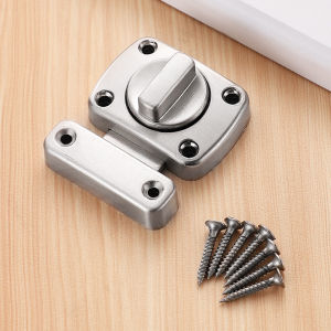 Security Lock for Door Universal Twist Lock Zinc Alloy Latches Thicken Cast Barrel Rotate Bolt Slide Latch Bathroom Door