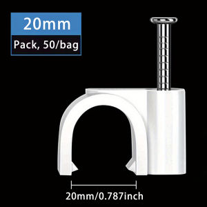 Per Pack --- White and Blue PVC Clamp 1/2 AND 3/4 AND 1 w/Concrete Nail
