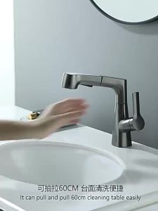 SG StockMulti-function Pull-out lifting Kitchen Tap sink pull-out faucet Freely 360° sink tapFast shipping