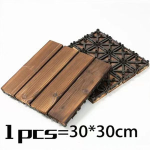1PC Wood Flooring Thickened and durable Garden Wooden Anti-corrosion Deck Decorative Wood Flooring