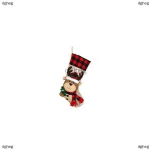 [COD] dgheg ถุงน่องคริสต์มาสถุงเท้าคริสต์มาสลายสก๊อตซานตาสโนว์แมนกวางตกแต่งคริสต์มาสวันหยุดคริสต์มาสสำหรับครอบครัว