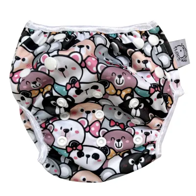 FLOCK THREE One Size Adjustable Reusable Swim Diaper Pant Boys & Girls for Baby Shower Gifts & Swimming Lessons