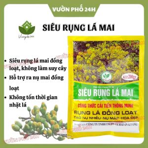 Phân Bón Siêu Rụng Lá Mai 200g – Rụng Lá Đồng Loạt Tạo Nụ Nhiều Hoa Đẹp