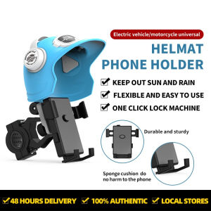 Bicycle Waterproof Sunshade Phone Holder for Motorcycle and Electric Scooter Designed for Small Helmet Delivery Riders