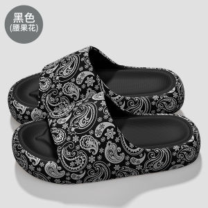 [Free Shipping] Cartoon Cute WomenS Summer Outdoor Home Use Thick-Soled Non-Slip Fashionable Ins-Style Printed Sandals