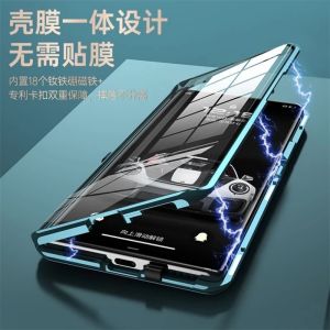 360 Full Case For Realme 12 Pro Plus Case Double Sided Adsorption Metal Tempering Glass Protect Cover For Realme 12Pro