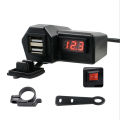 ที่ชาร์จโทรศัพท์มือถือ ที่ชาร์จ usb ติดมอเตอร์ไซค์ Motorcycle charger รุ่นกันน้ำ สำหรับรถมอเตอร์ไซค์. 