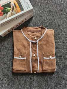 CARRAJUT CARDIGAN WOL RAJUT WANITA KNITWEARKOREAN STYLE LIST FULL MUTIARA
