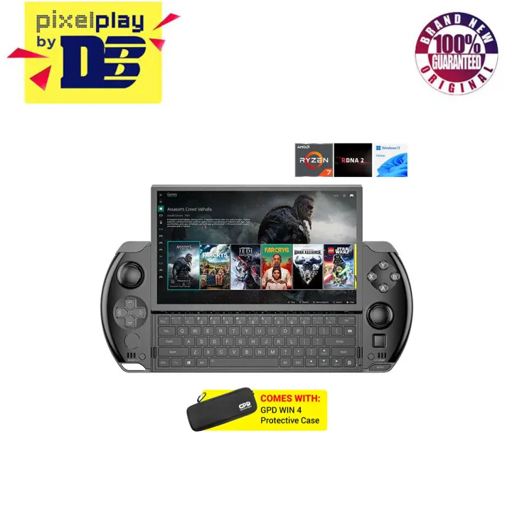 GPD WIN 4 AMD Ryzen 7 6800U Handheld PC Gaming Console (Black 