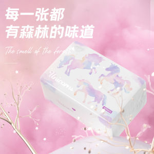 【10/20 Packs/Box】UNICORNS Premium 400 Sheets Tissue Paper 4-Ply Thickened Virgin Wood Pulp Tisu 植护独角兽纸面巾原生木浆抽纸 柔韧亲肤
