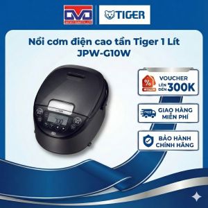Nồi cơm điện cao tần Tiger 1 Lít JPW-G10W | Thiết kế hiện đại - Hiển thị điện tử Công nghệ gia nhiệt cảm ứng từ - Bảo hành chính hãng