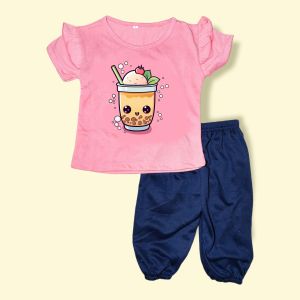 DYG6 STELAN ANAK PEREMPUAN MOTIF B6BA 1-4 TAHUN BISA COD SABLON DTF
