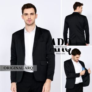 Jas Blazer Pria Hitam polos Jas Wisuda casual Model slimfit Jas Pria Formal Jas Blazer Pria Slimfit