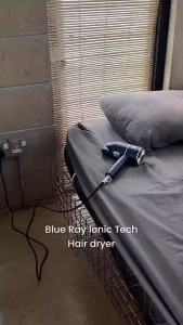 [3in1] Malaysia 3 pin Plug Big Wind Blue Ray Ionic Tech 2200 Hair Dryer Strong Wind Pengering Rambut Hairdryer