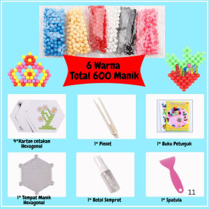 TokoYoyo Mainan Anak Manik Manik Beads DIY 3D Water Bead Kerajinan Edukasi Anak Perempuan Laki Laki