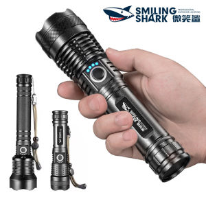 SENTER LED SMILING SHARK X71-P50 - 5 MODE CAHAYA - ZOOM JARAK JAUH - TAHAN LAMA - CHARGER TYPE C