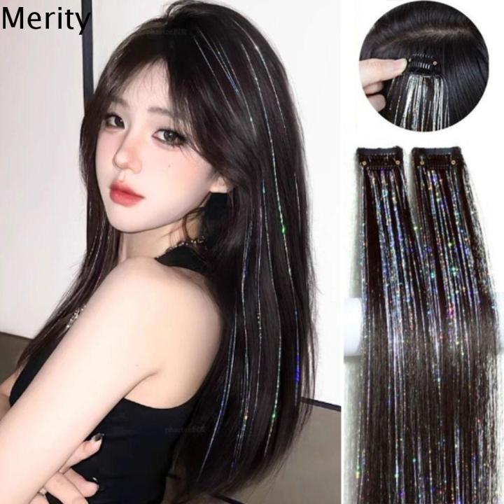 MERITY Lấp lánh Kim tuyến tóc lấp lánh Dazzles Tóc lấp lánh Tóc Thẳng ...