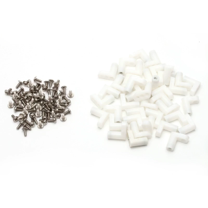 Pack of 40 L Type Feet + Screw for Arcade Jamma 60 in 1 Game Board Pcb Mounting Feet Game Machine Board Accessories