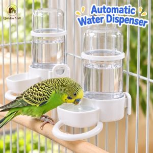 Hanging Automatic Bird Feeder Water Dispenser Non Toxic Plastic Clip On Cage Drinking Bowl For Parrot Small Birds