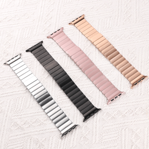 สายนาฬิกา สแตนเลส For Apple watch 10 Ultra 2/1 Band 49mm 46mm 42mm 45mm 41mm 44mm 40mm 38mm แม่เหล็ก สมาร์ทสร้อยข้อมือสำหรับสายรัดข้อมือ iWatch series Ultra 10 9 8 7 6 5 4 SE 3 2 1 สาย