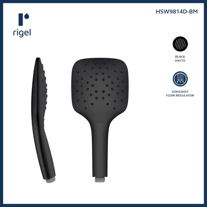 RIGEL Matte Black Hand Shower HSW9814DBM Lazada