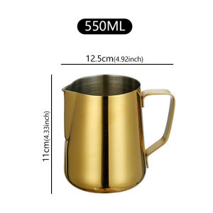 Stainless Steel Milk Frother Jug Craft Milk Frothing Pitcher Coffee Latte Frothing Art Pitcher Mug Cup Barista Latte Art Tools2026